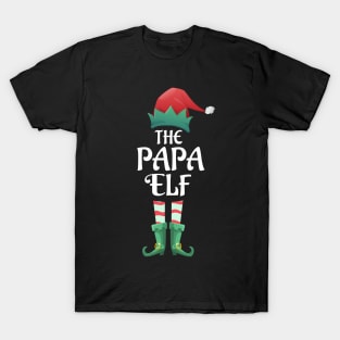 The Papa Elf Christmas Matching Pajama Family Party Gift T-Shirt